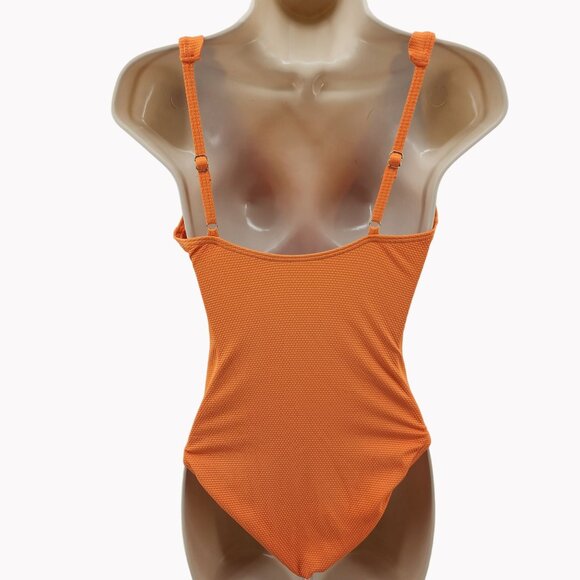 Kate Spade Womens Small Orange Scalloped One-Piece Swimsuit NEW $148 - Picture 8 of 9
